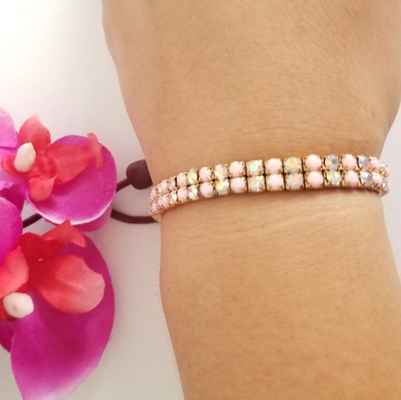 Pink stone fashion bracelet - Picture 5 of 6